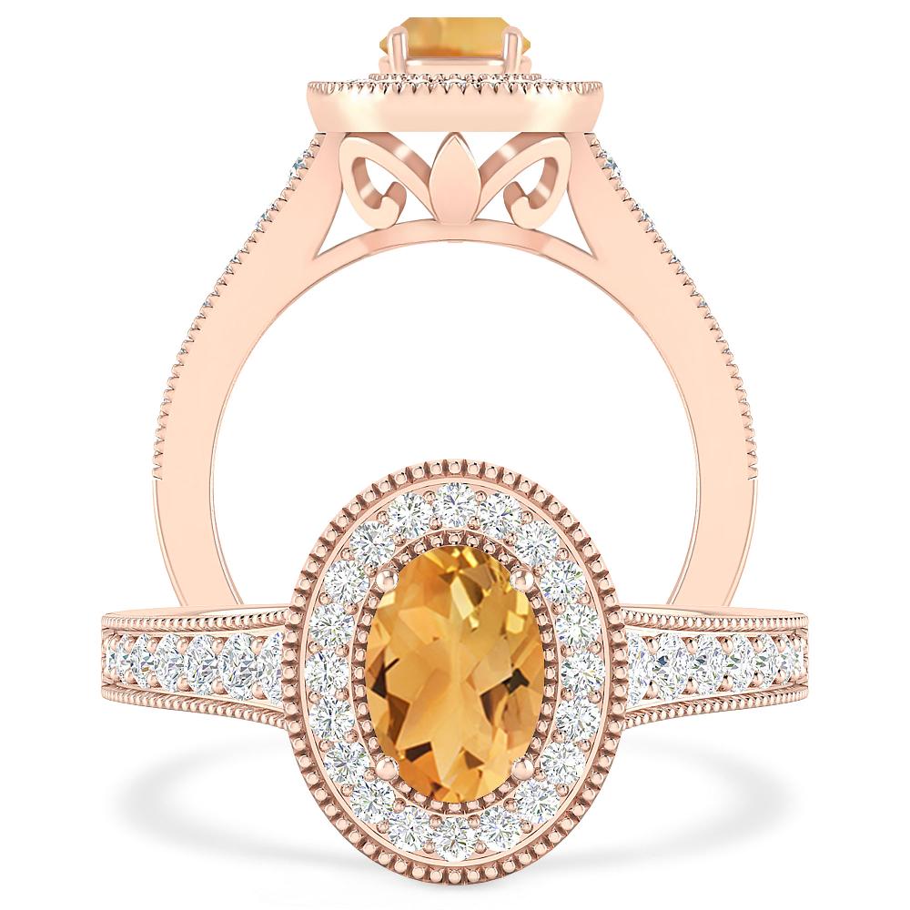 Rose Gold - Citrine