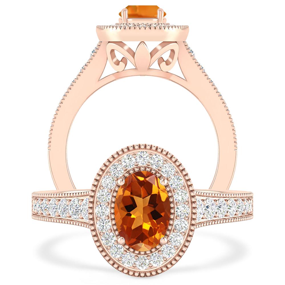 Rose Gold - Citrine