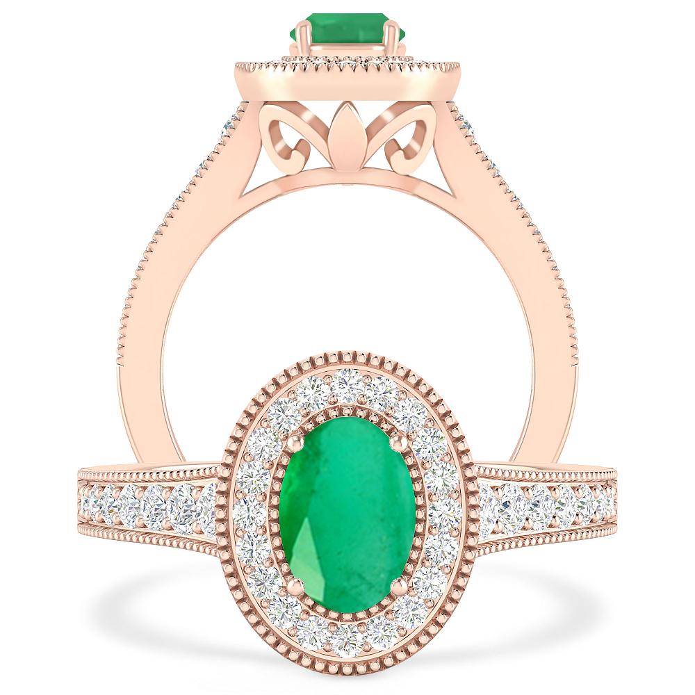 Rose Gold - Emerald