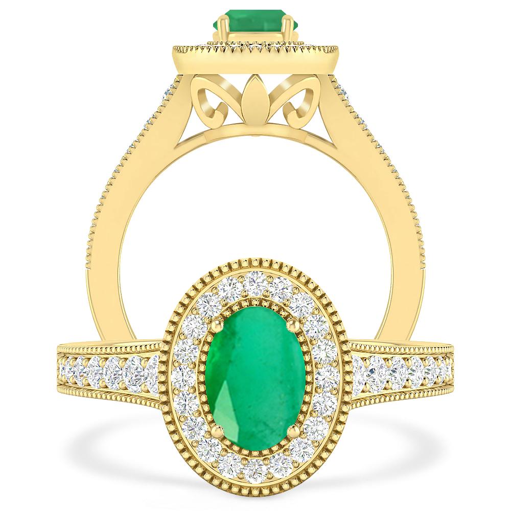 Yellow Gold - Emerald