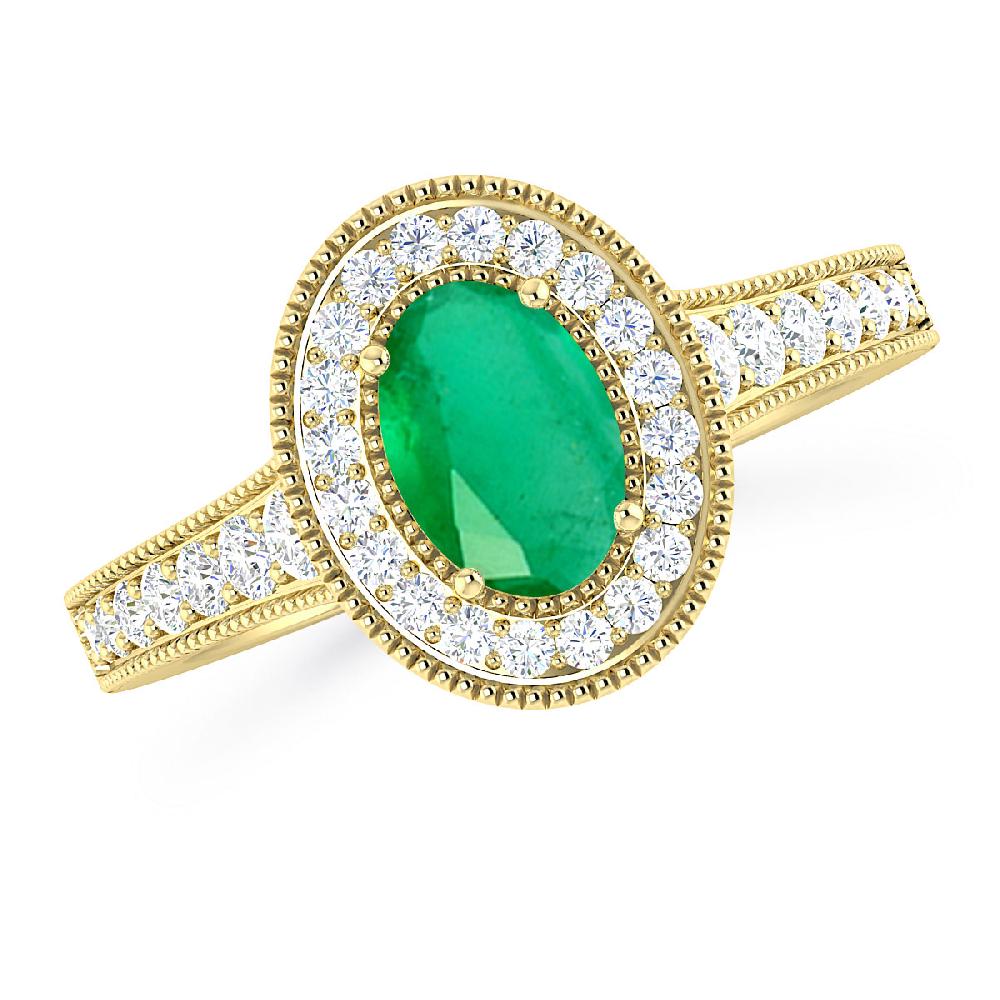 Yellow Gold - Emerald