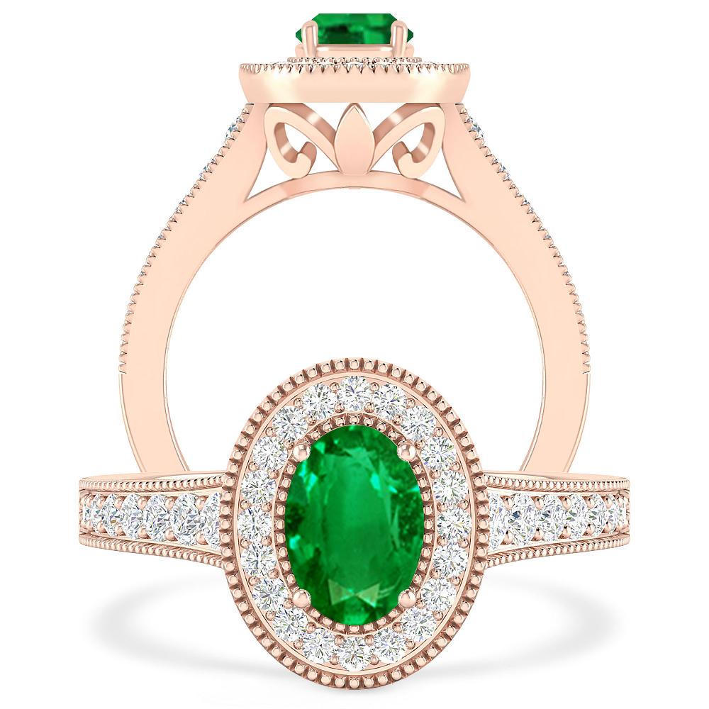 Rose Gold - Emerald