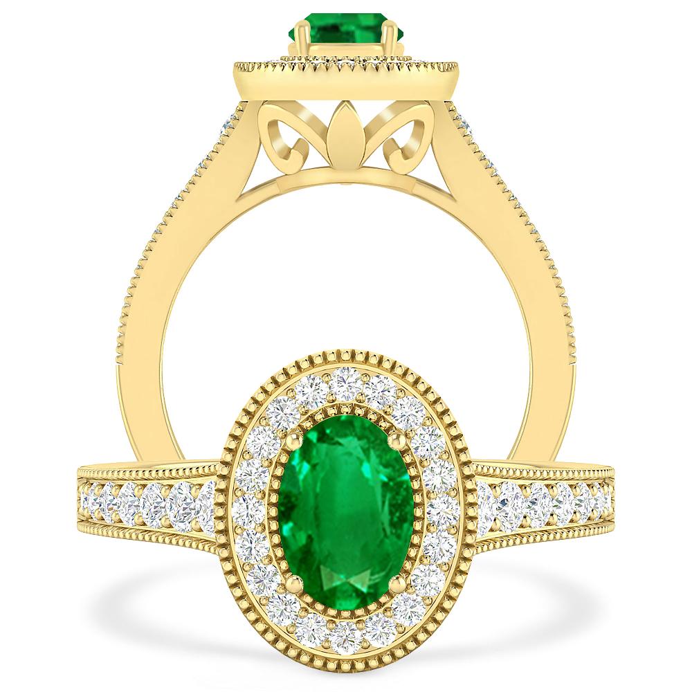 Yellow Gold - Emerald