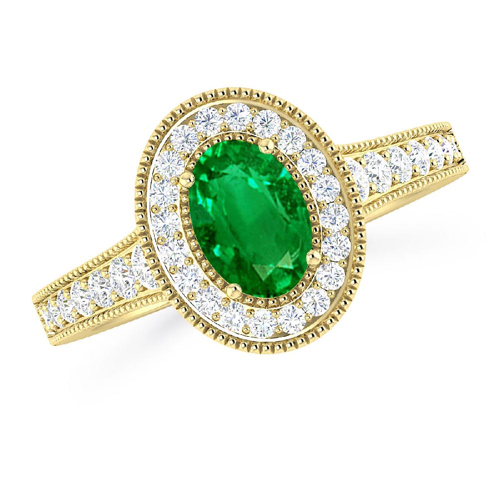 Yellow Gold - Emerald