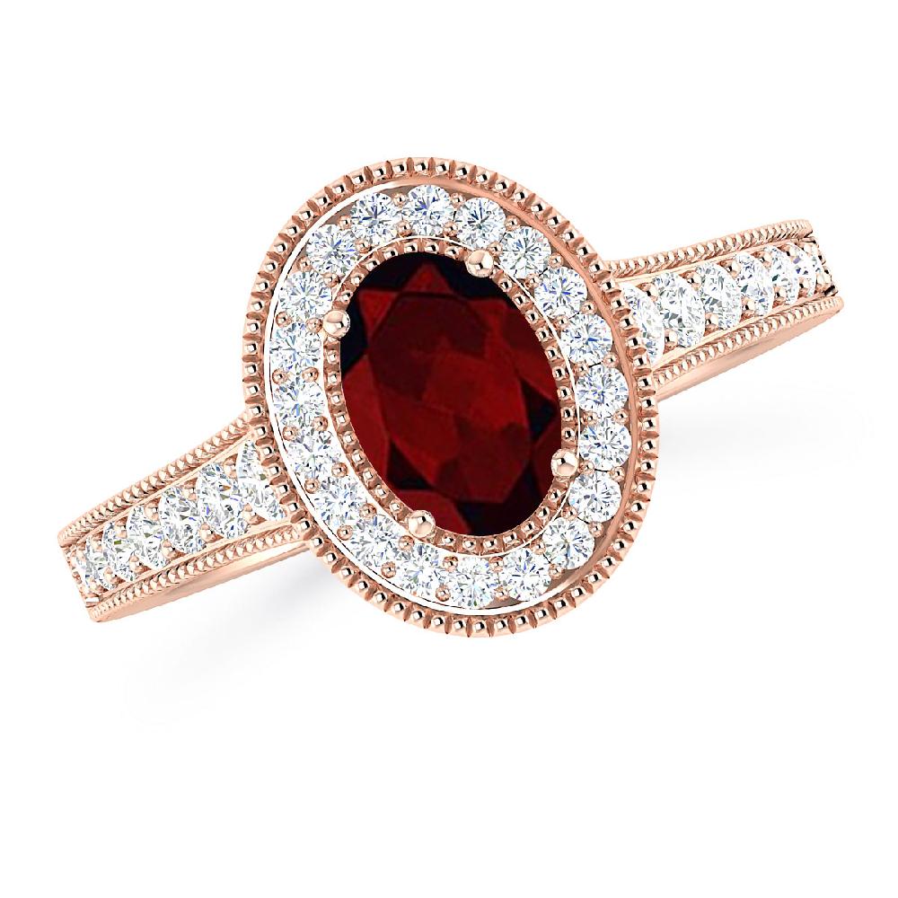 Rose Gold - Garnet