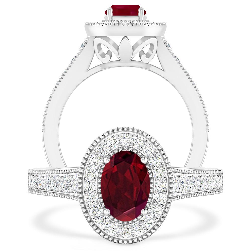 White Gold - Garnet