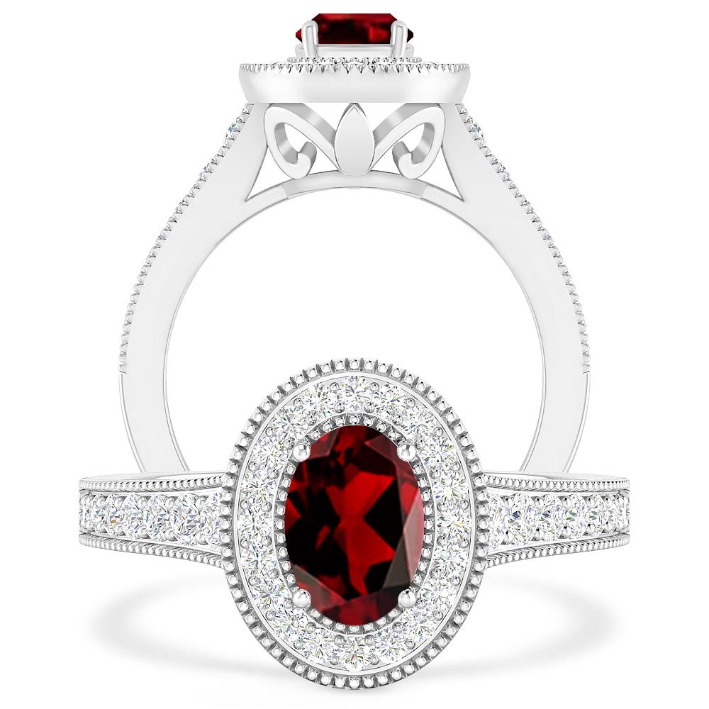 White Gold - Garnet