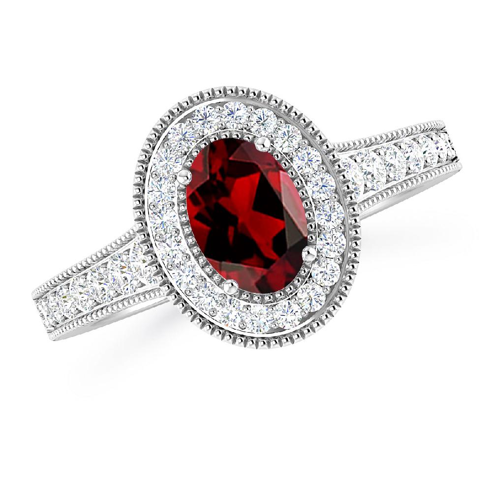 White Gold - Garnet