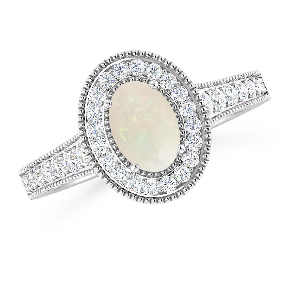 White Gold - Opal