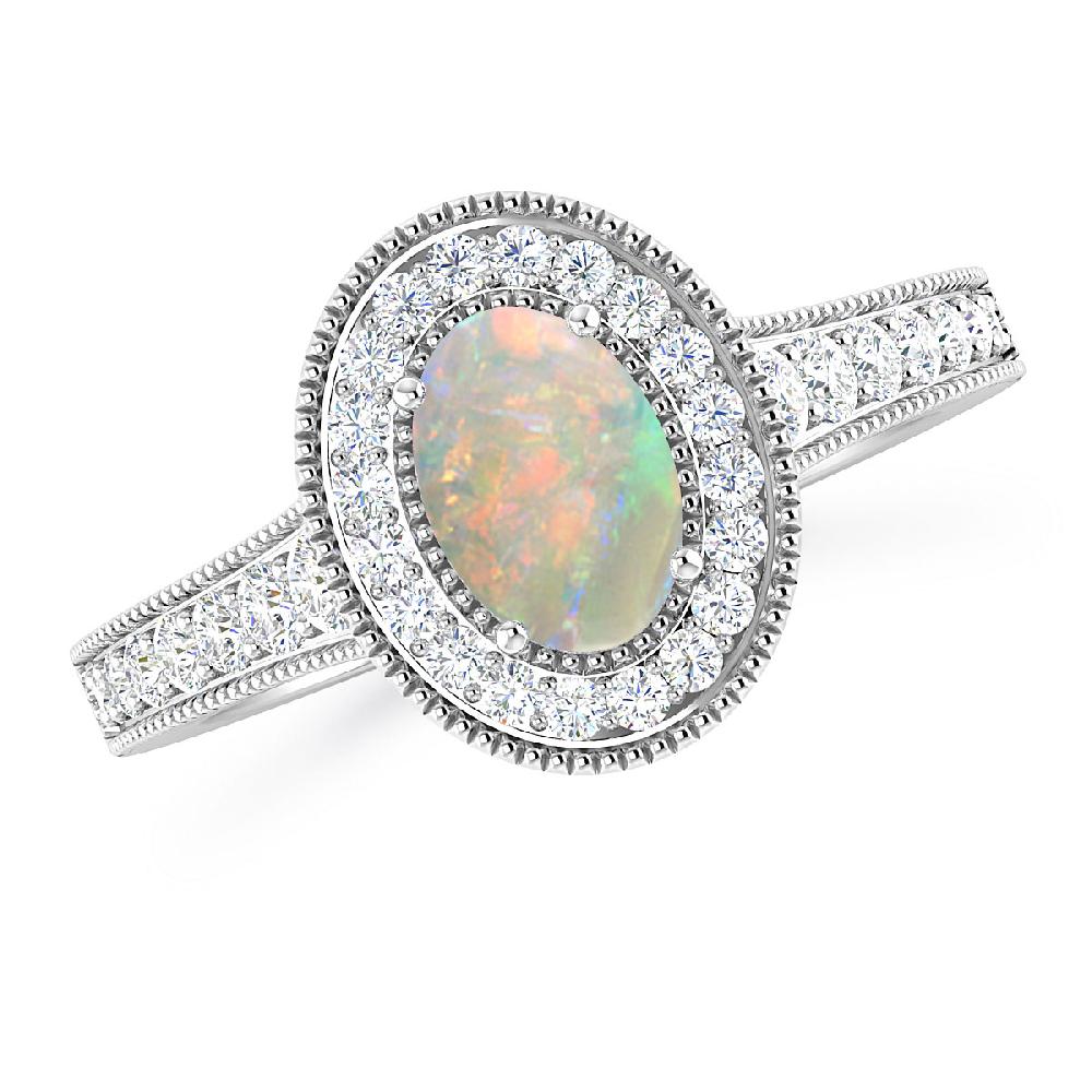 White Gold - Opal