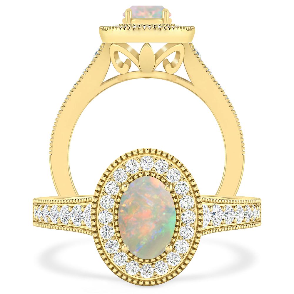 Yellow Gold - Opal