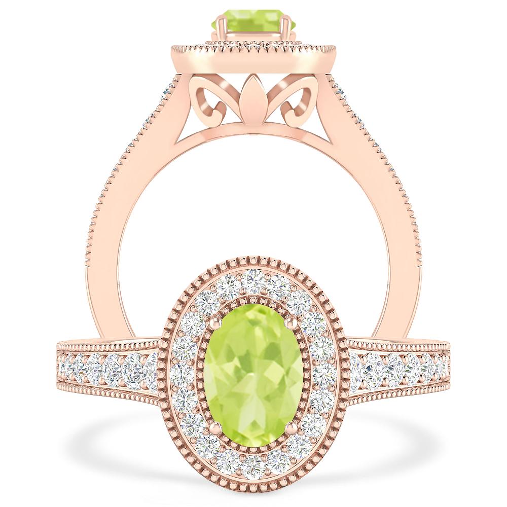 Rose Gold - Peridot