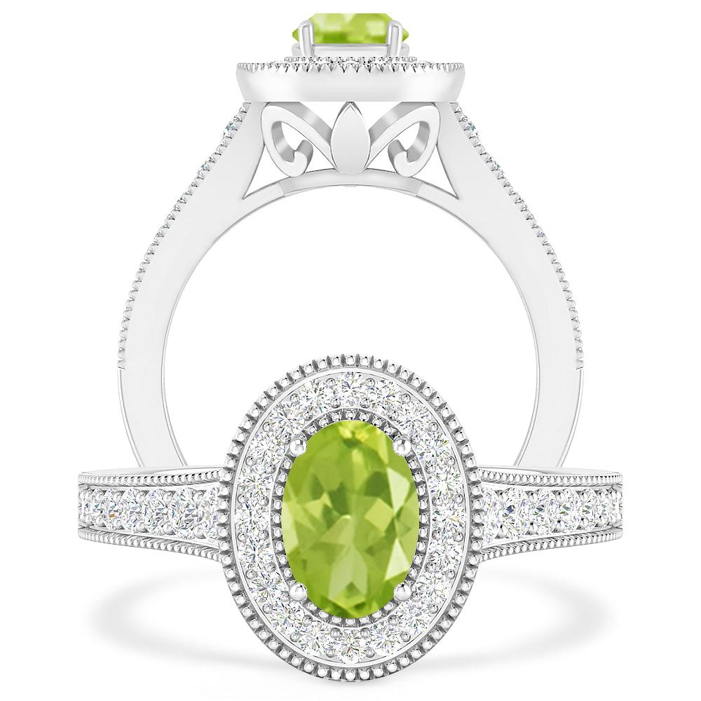 White Gold - Peridot