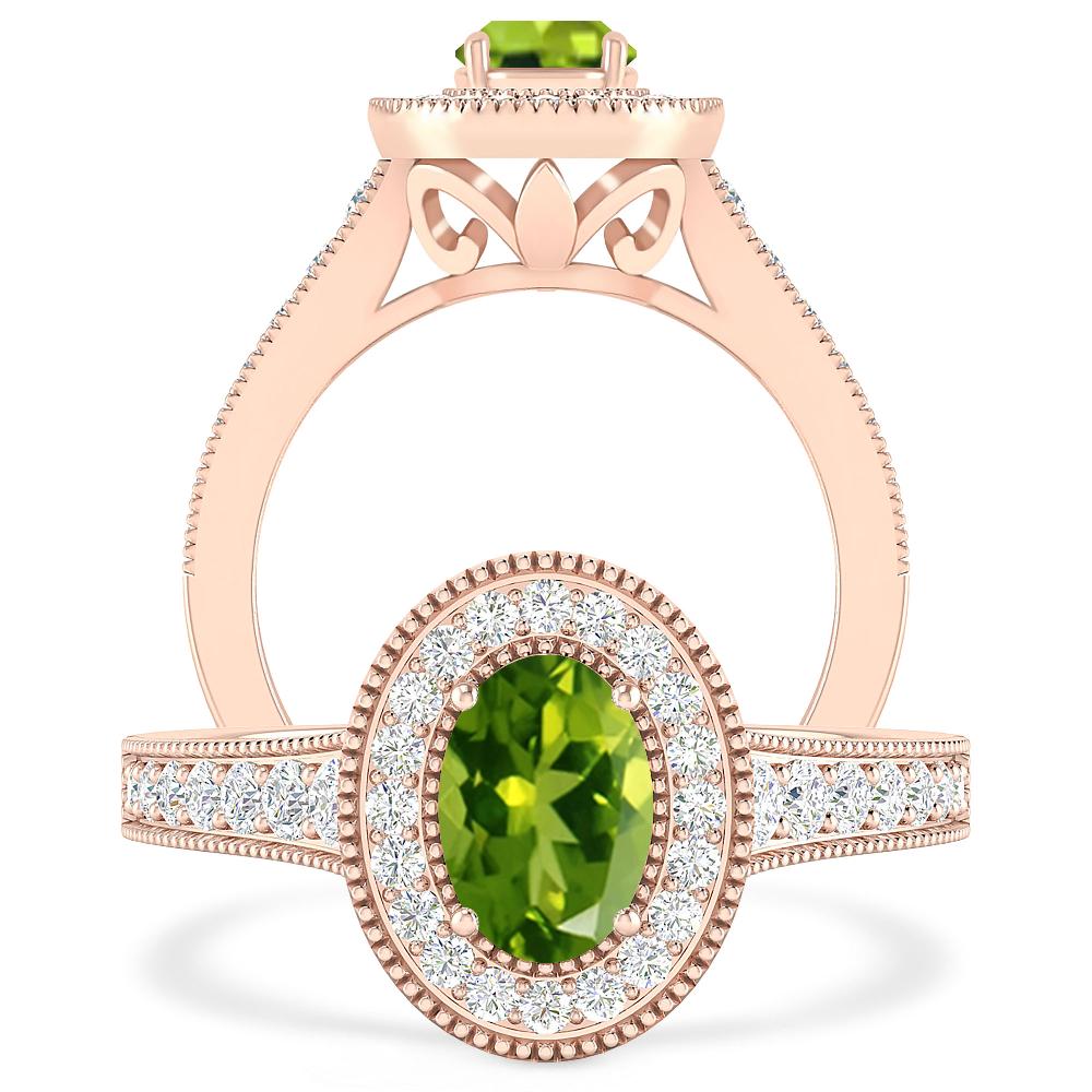 Rose Gold - Peridot