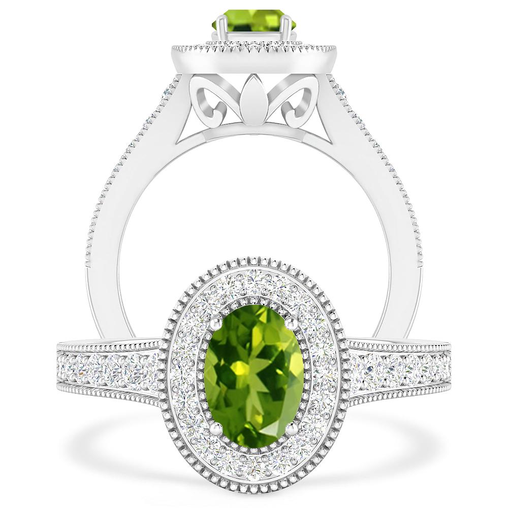 White Gold - Peridot