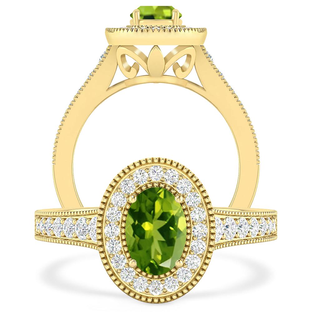 Yellow Gold - Peridot