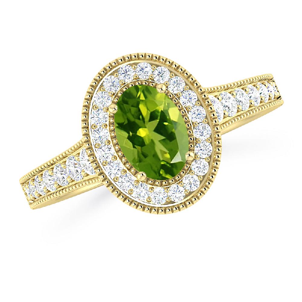 Yellow Gold - Peridot