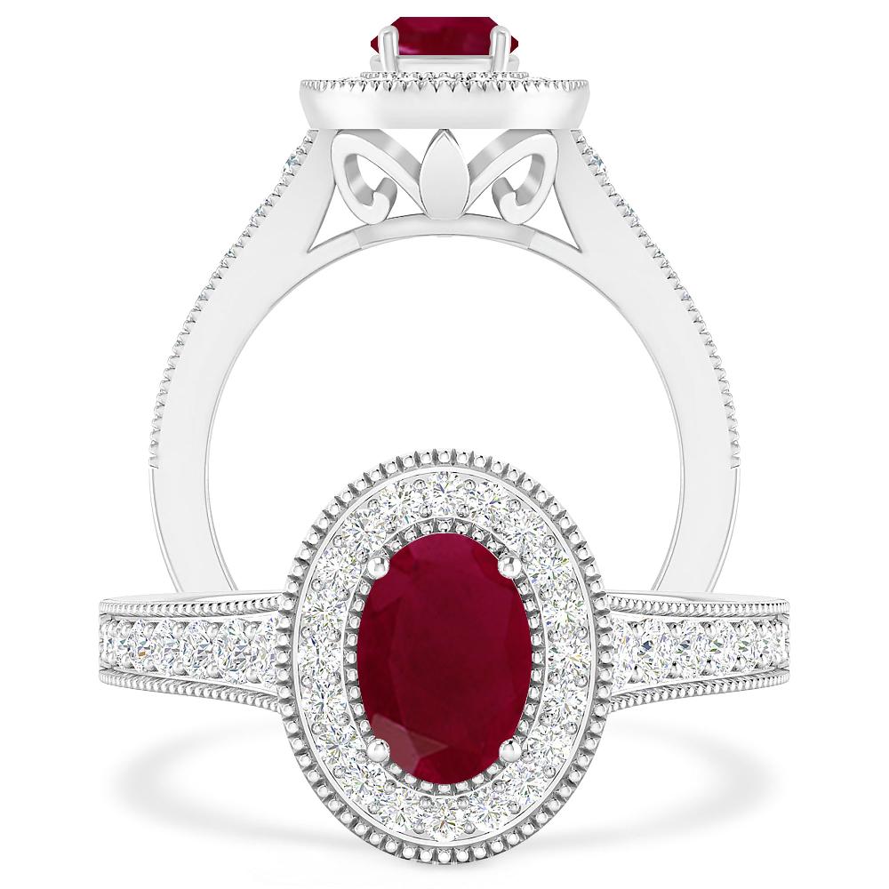 White Gold - Ruby