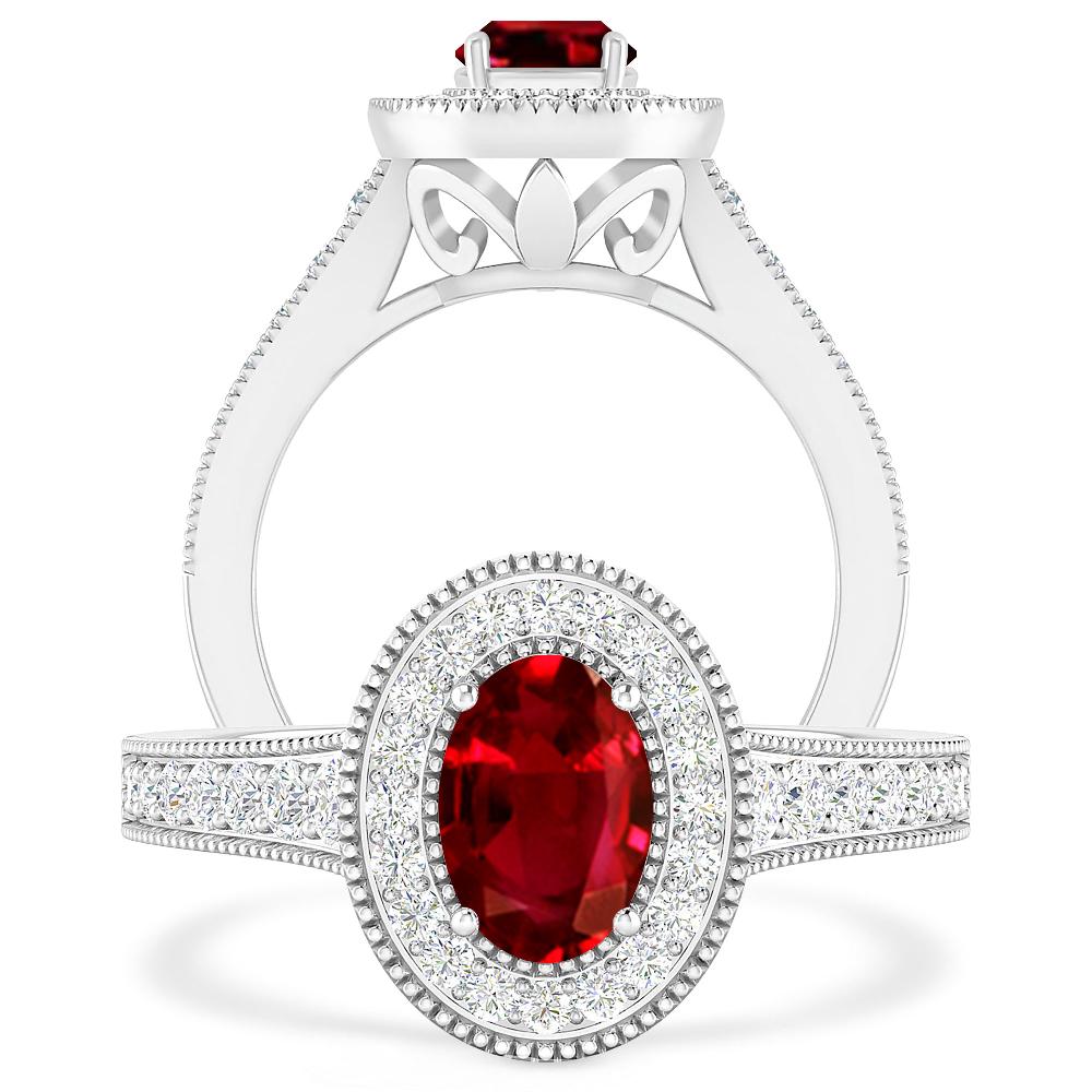 White Gold - Ruby