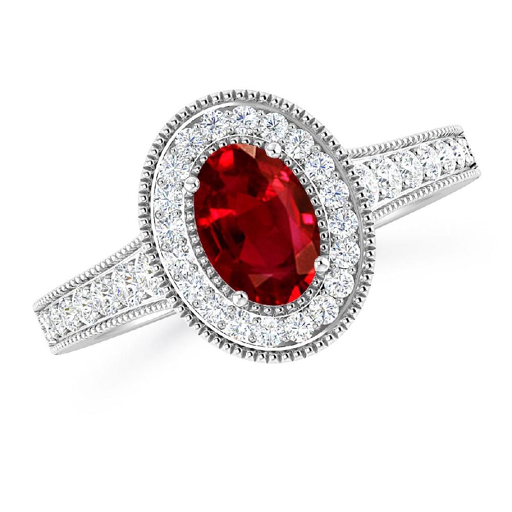 White Gold - Ruby