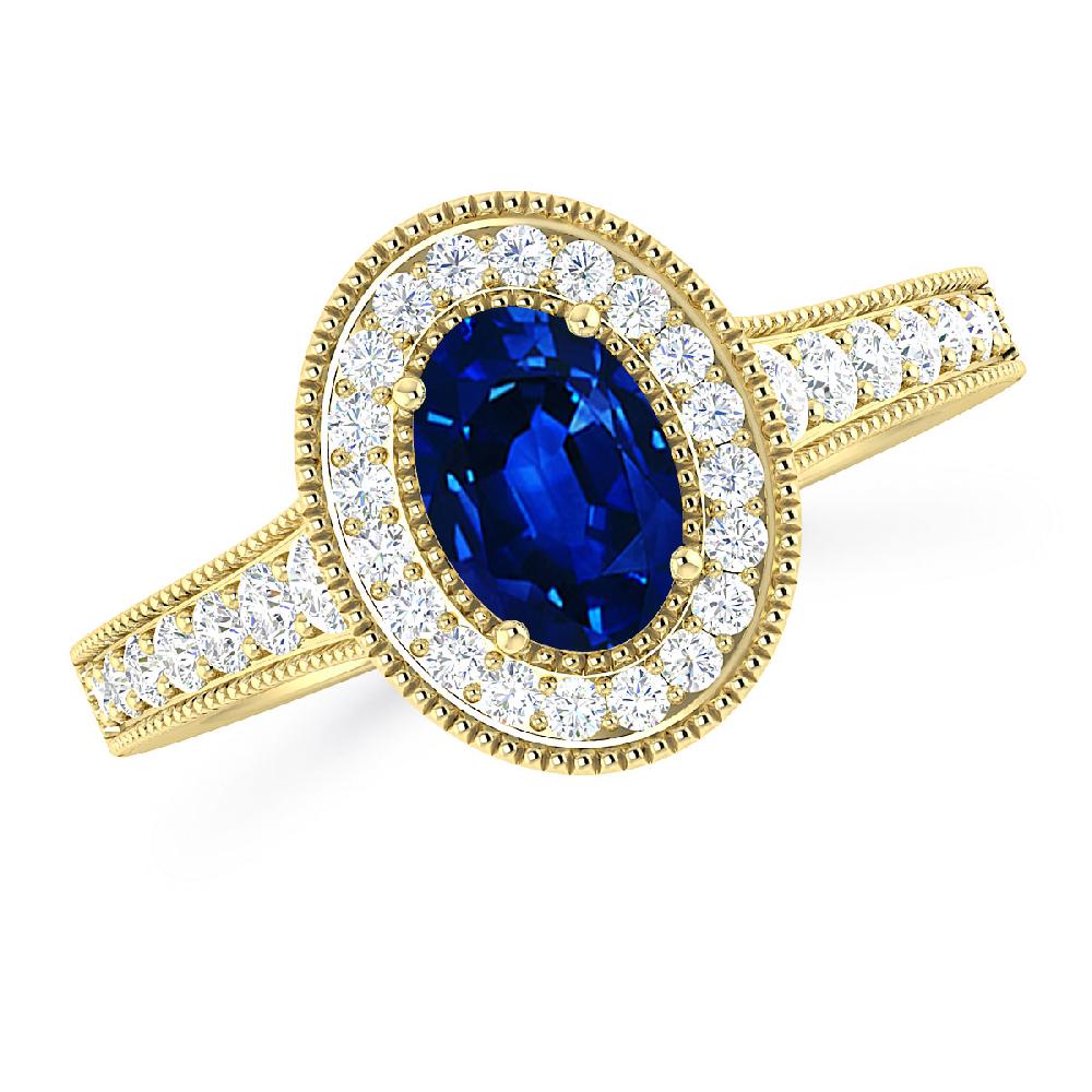 Yellow Gold - Sapphire