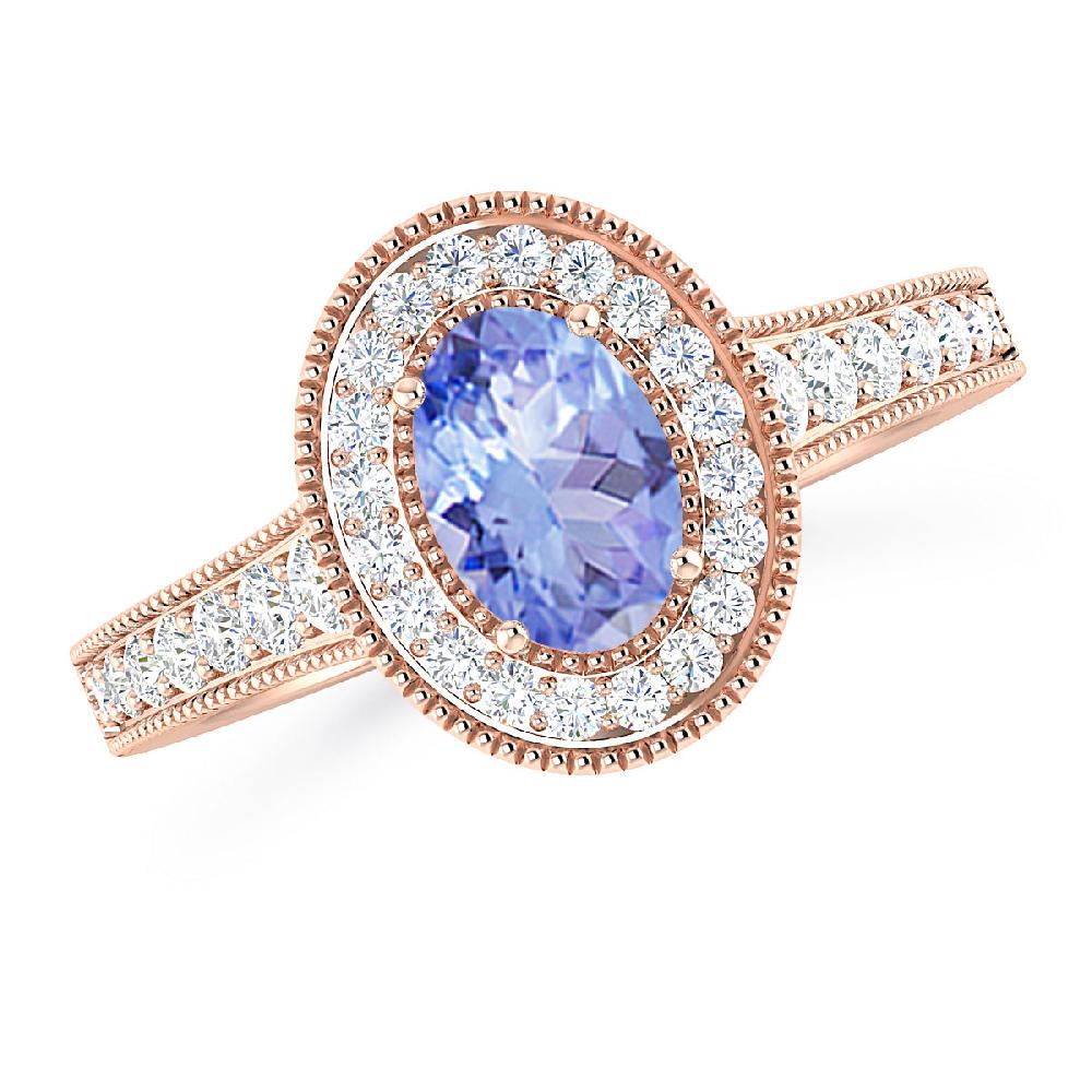 Rose Gold - Tanzanite