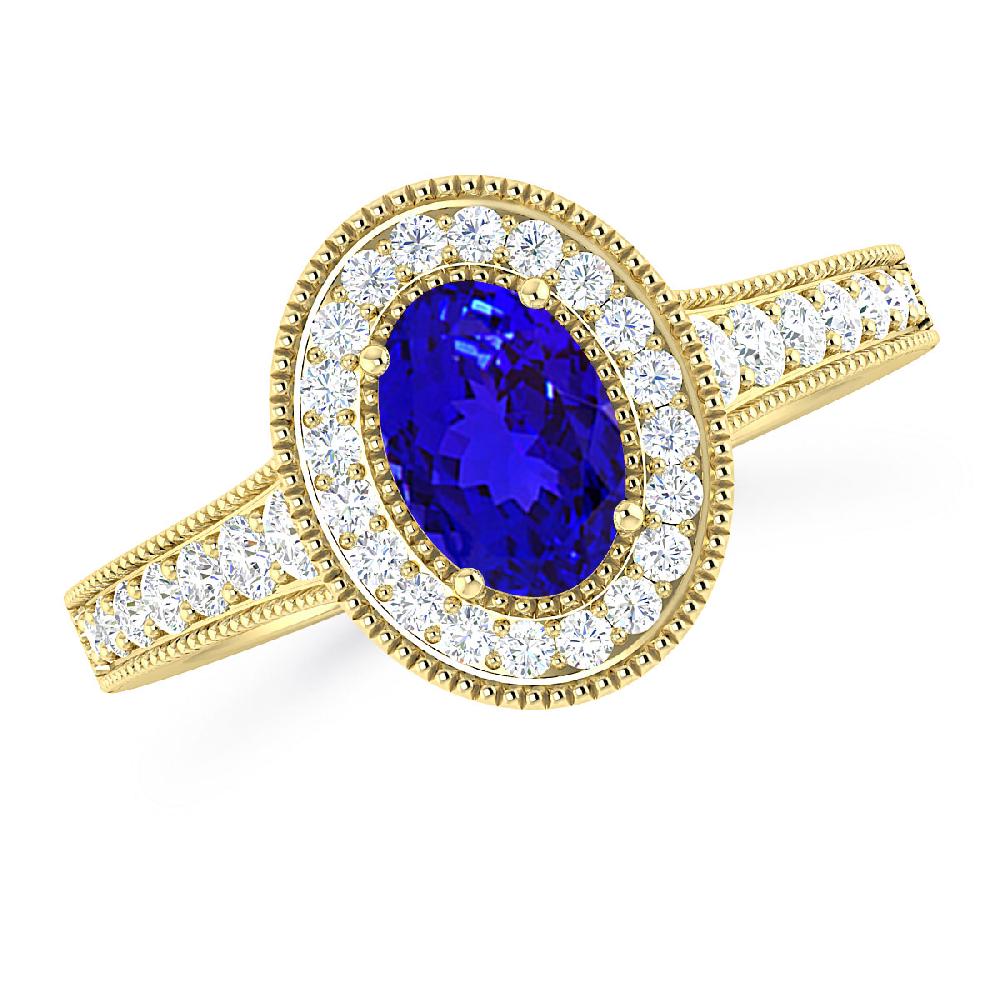 Yellow Gold - Tanzanite