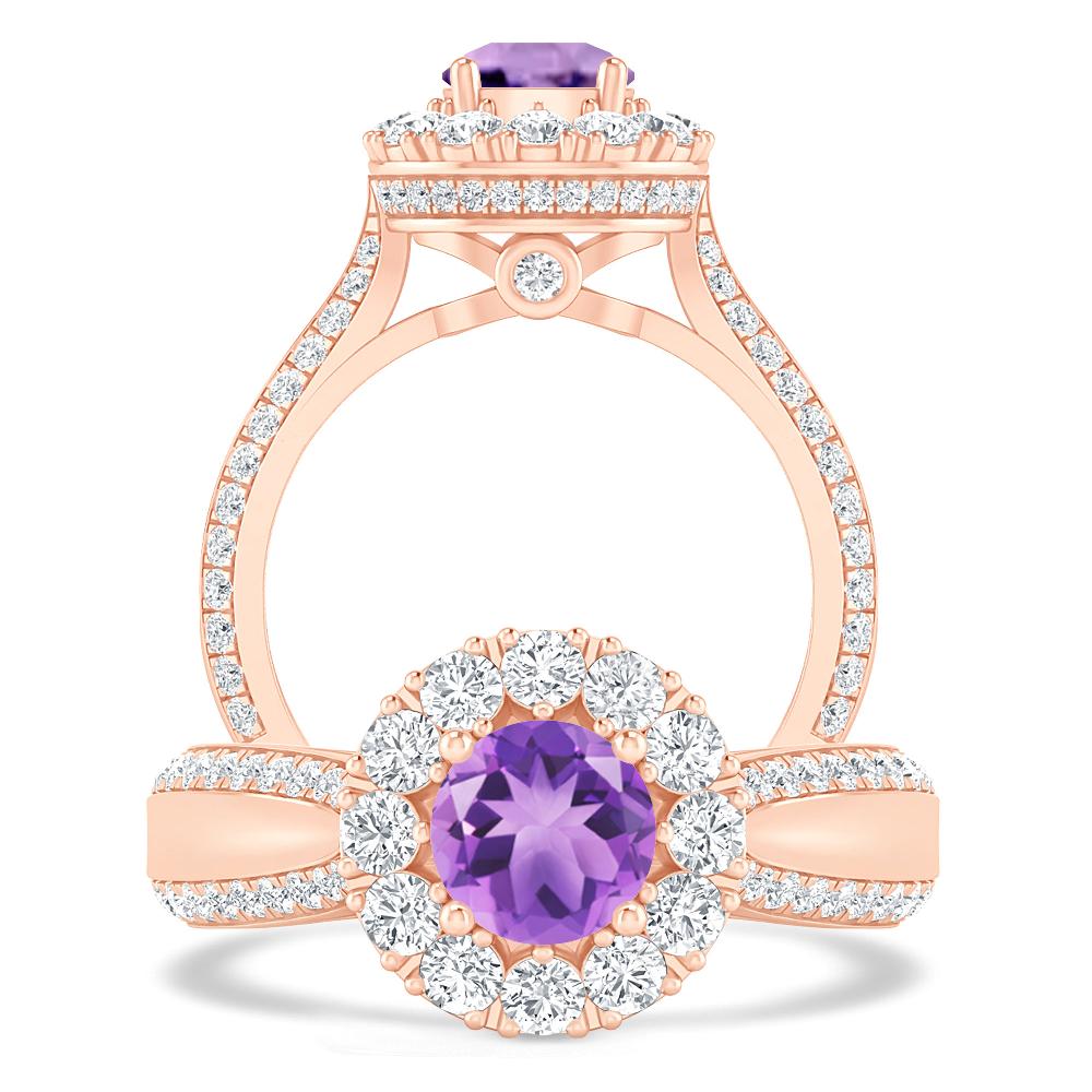 Rose Gold - Amethyst