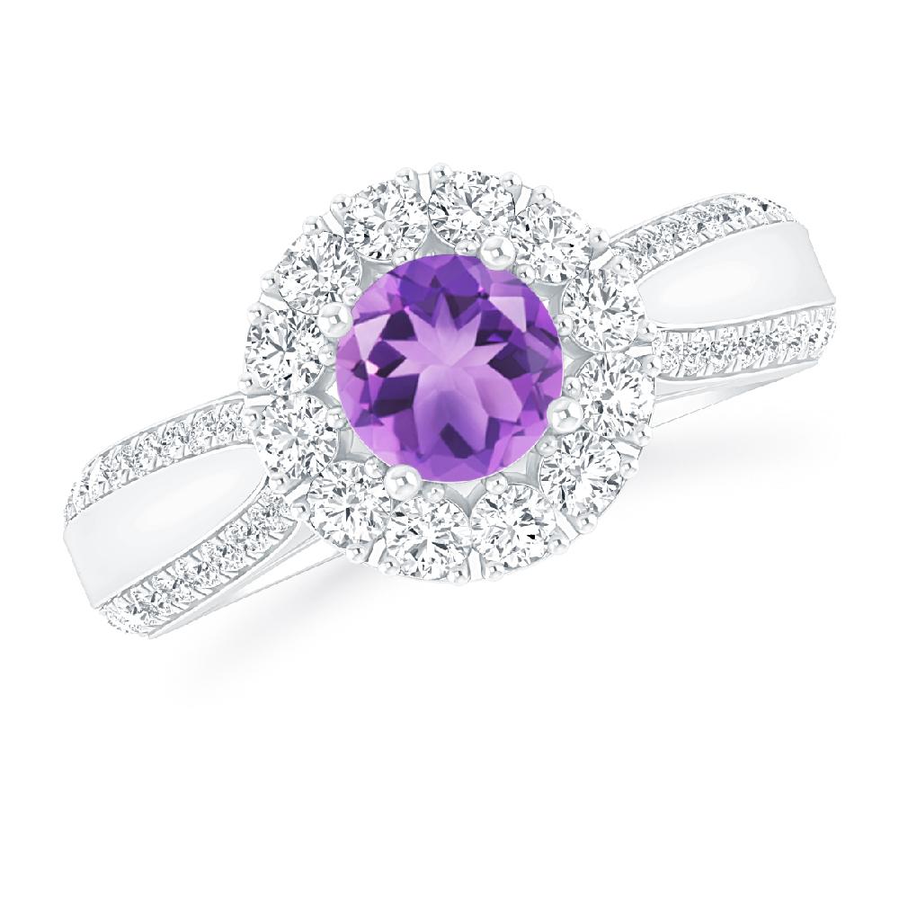 White Gold - Amethyst