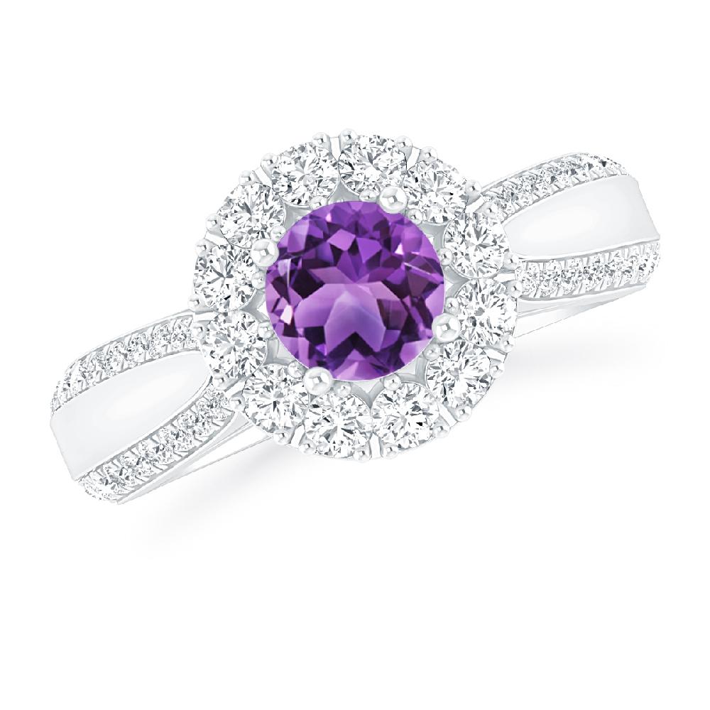 White Gold - Amethyst