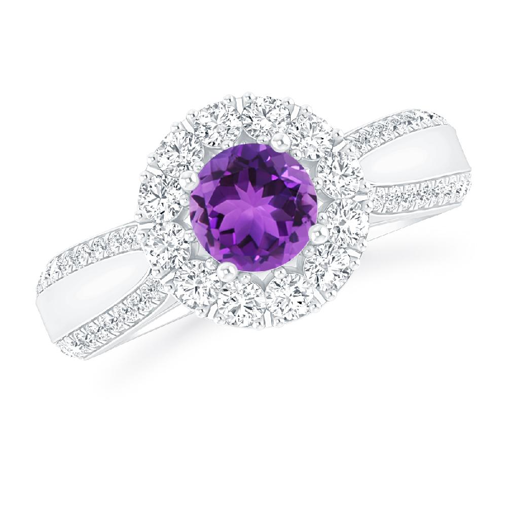 White Gold - Amethyst