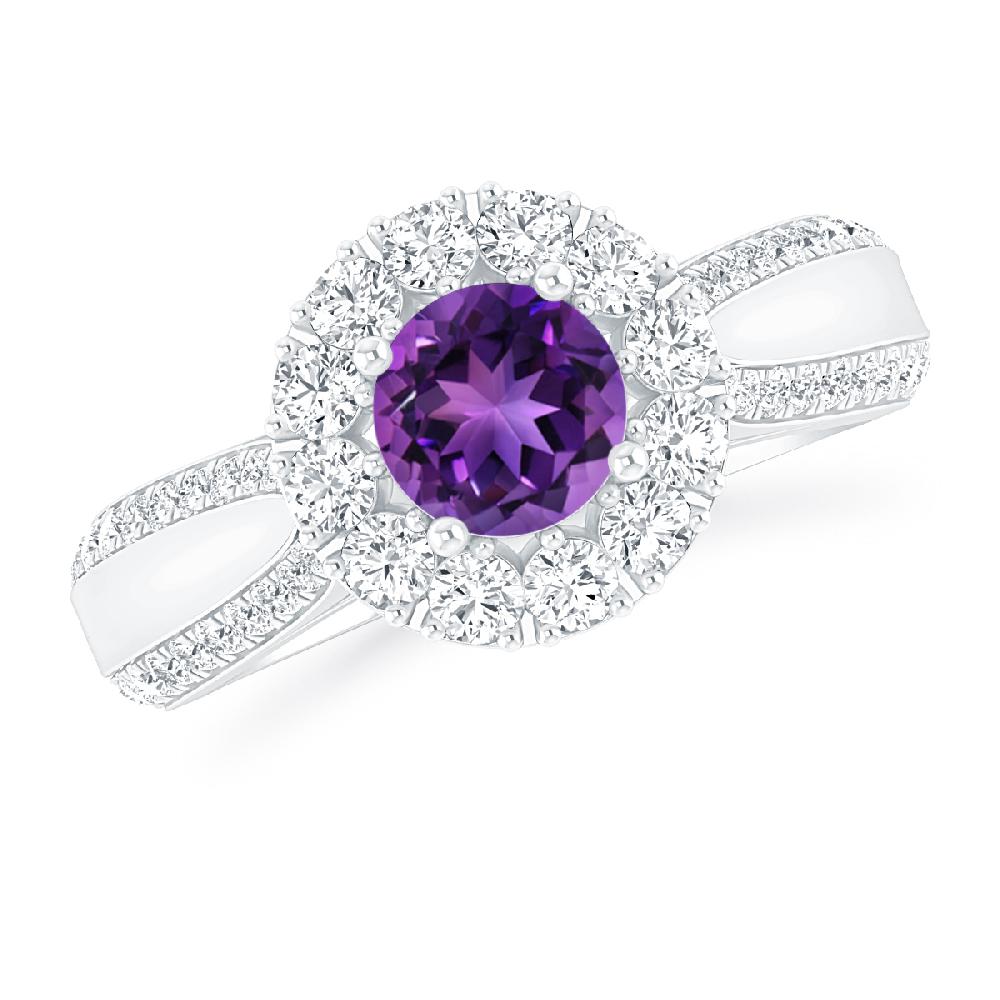 White Gold - Amethyst