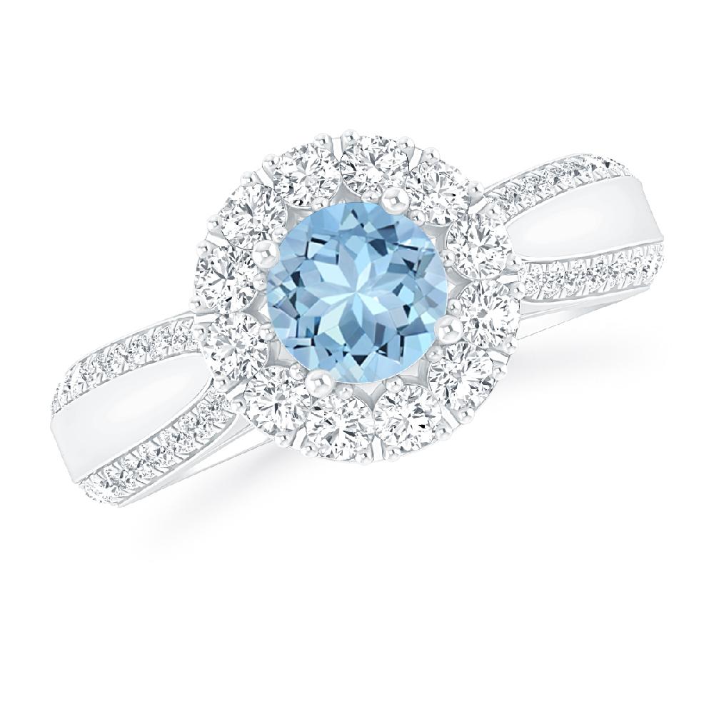 White Gold - Aquamarine