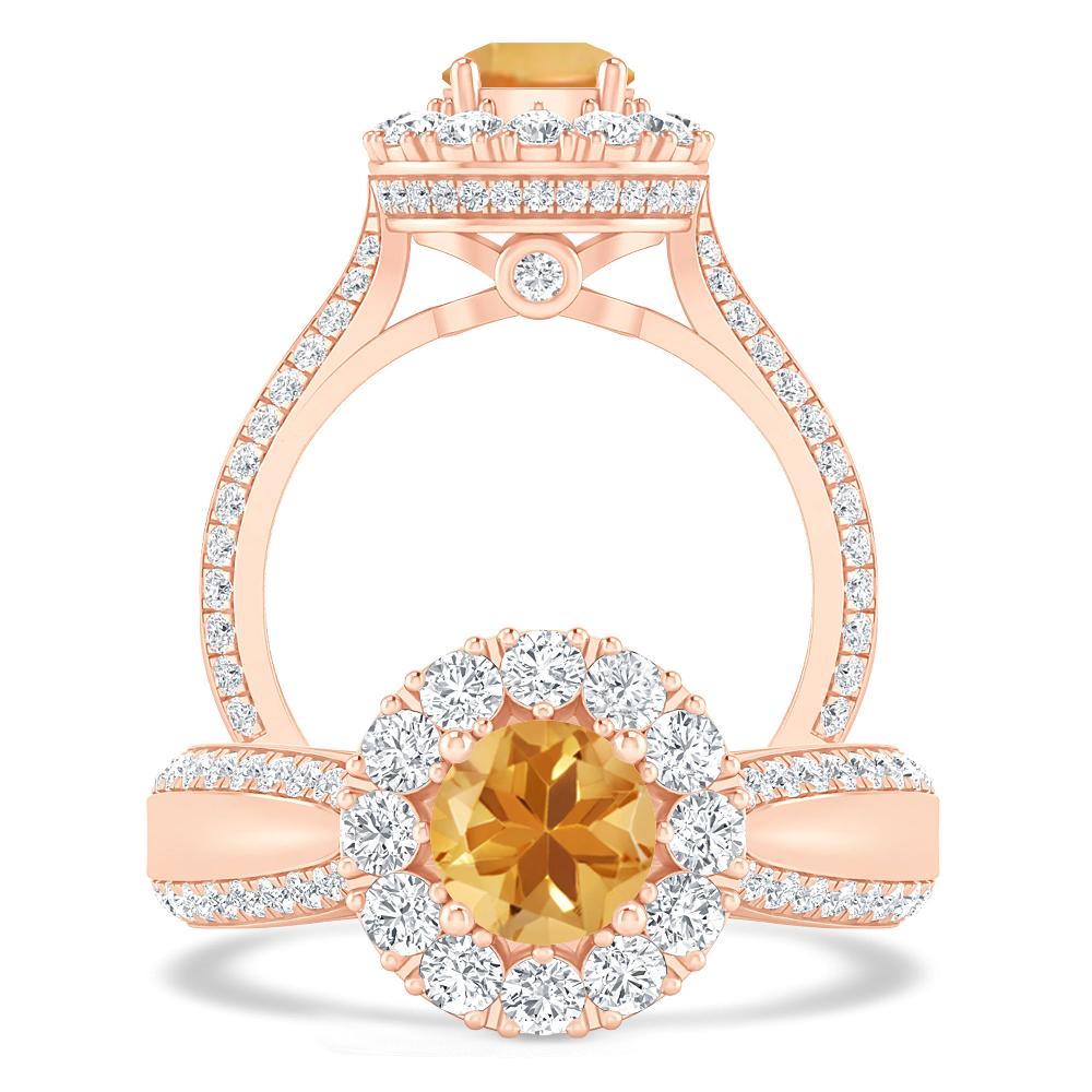 Rose Gold - Citrine