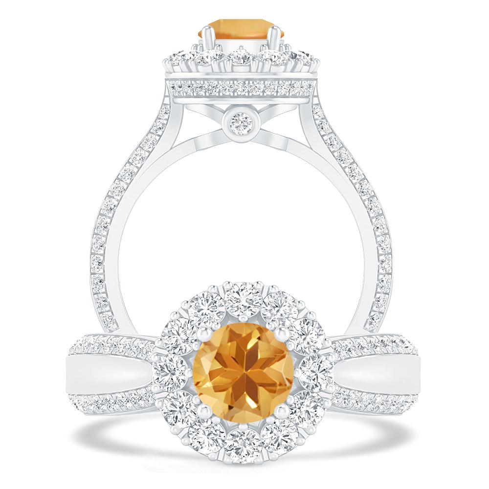 White Gold - Citrine