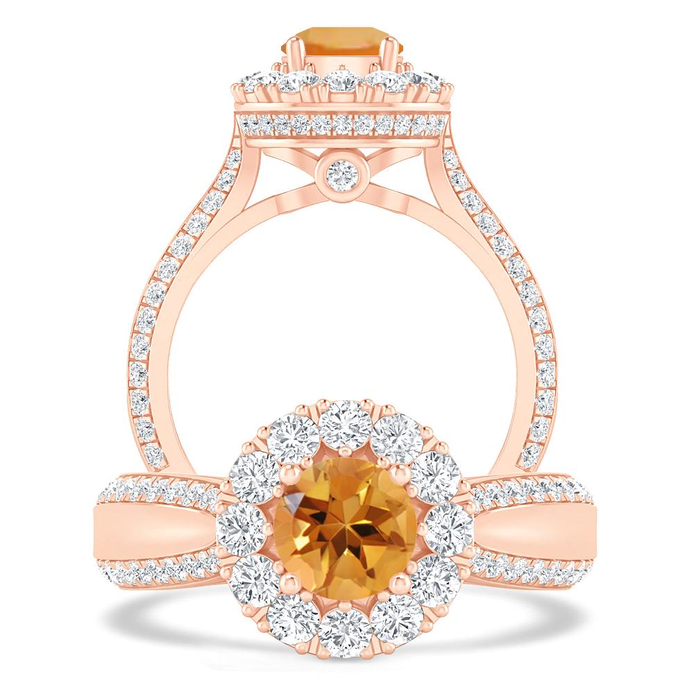 Rose Gold - Citrine