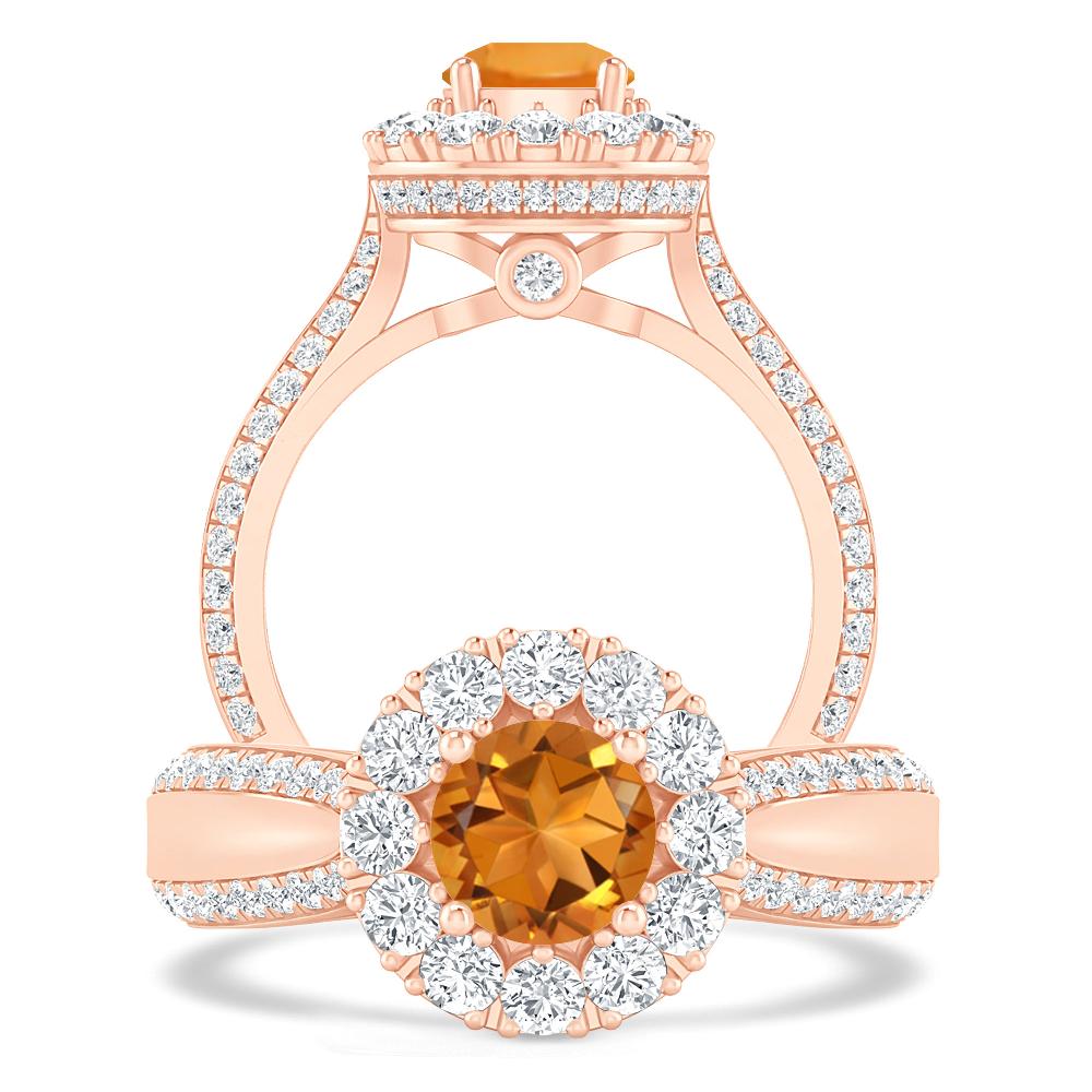 Rose Gold - Citrine