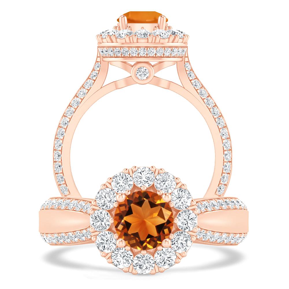 Rose Gold - Citrine