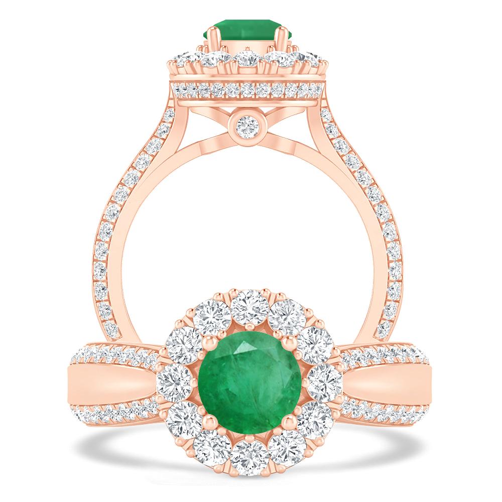 Rose Gold - Emerald