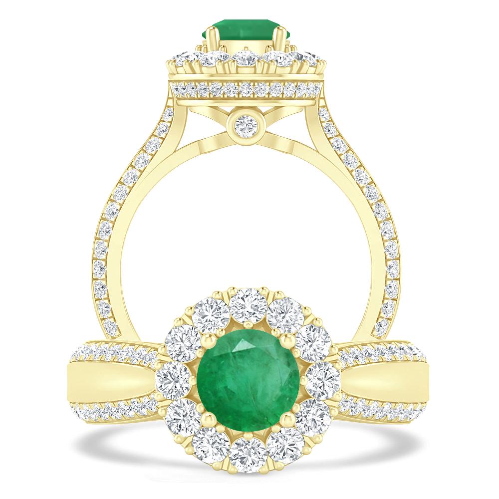 Yellow Gold - Emerald