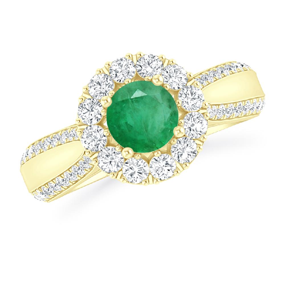 Yellow Gold - Emerald