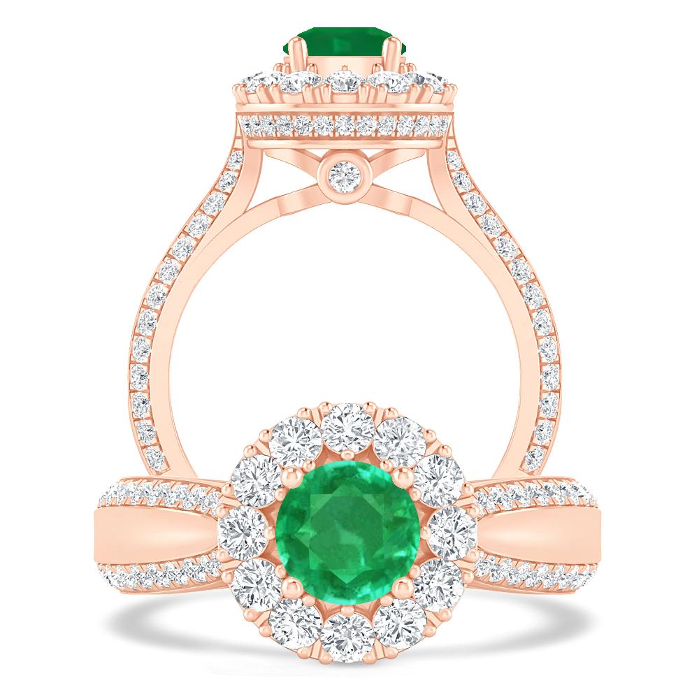 Rose Gold - Emerald