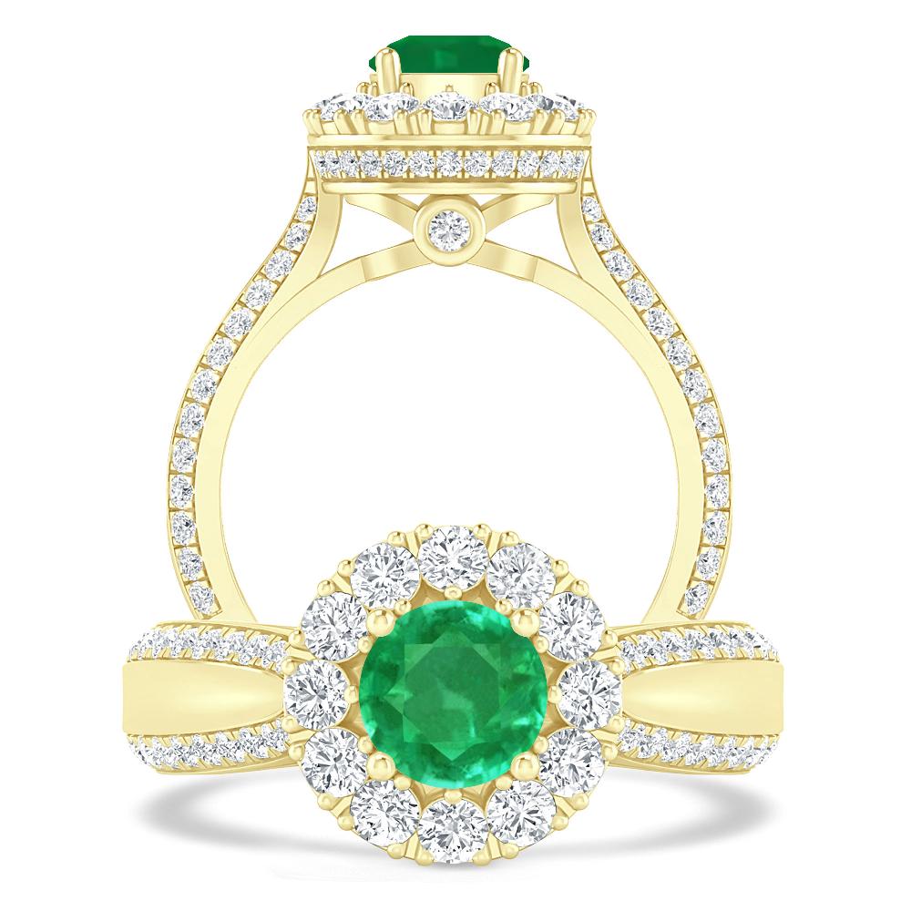 Yellow Gold - Emerald