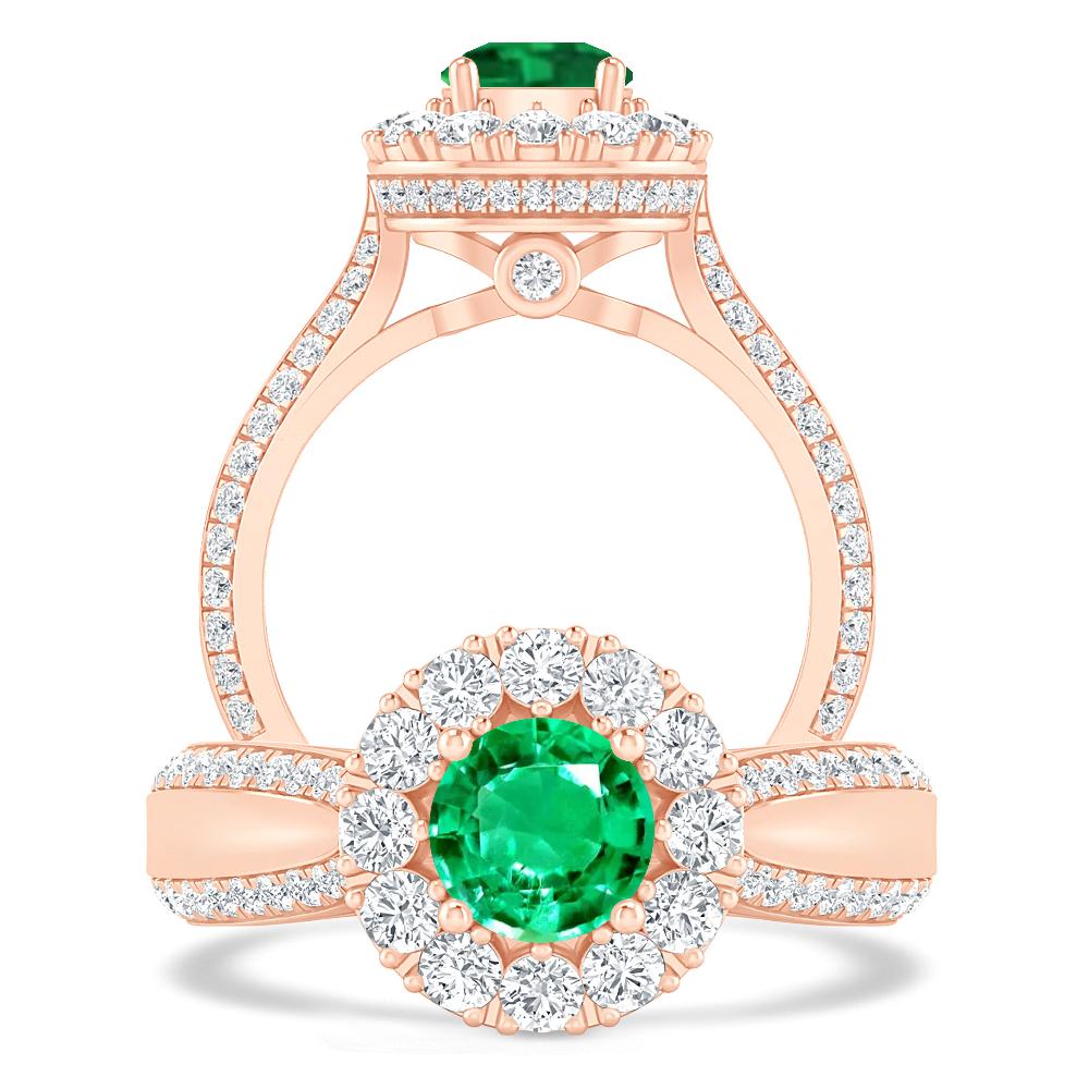 Rose Gold - Emerald