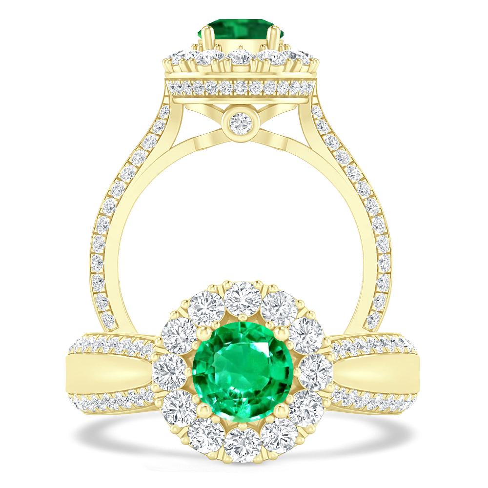 Yellow Gold - Emerald