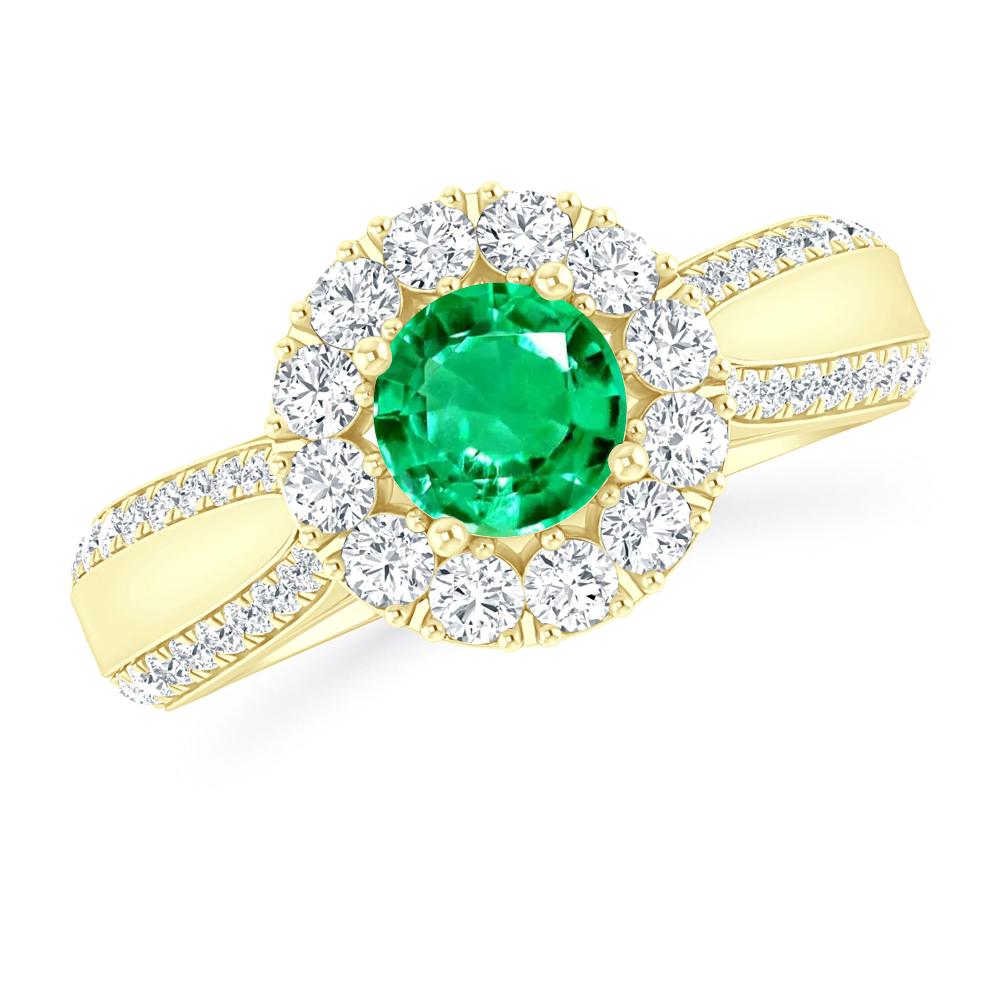 Yellow Gold - Emerald