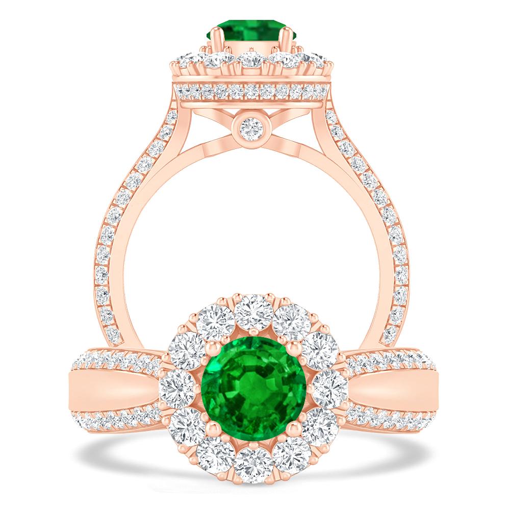 Rose Gold - Emerald