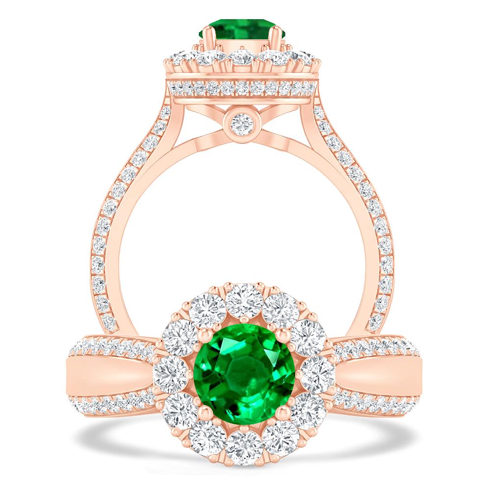 Rose Gold - Emerald