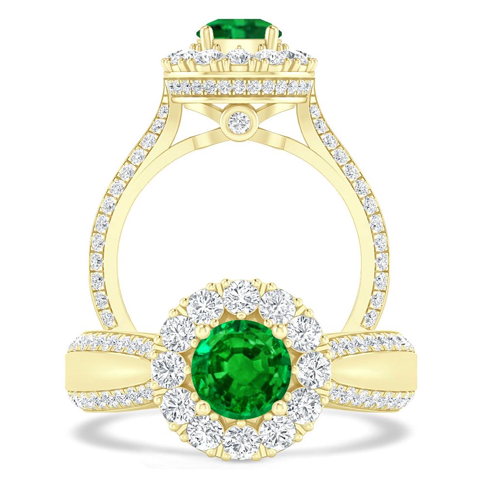 Yellow Gold - Emerald