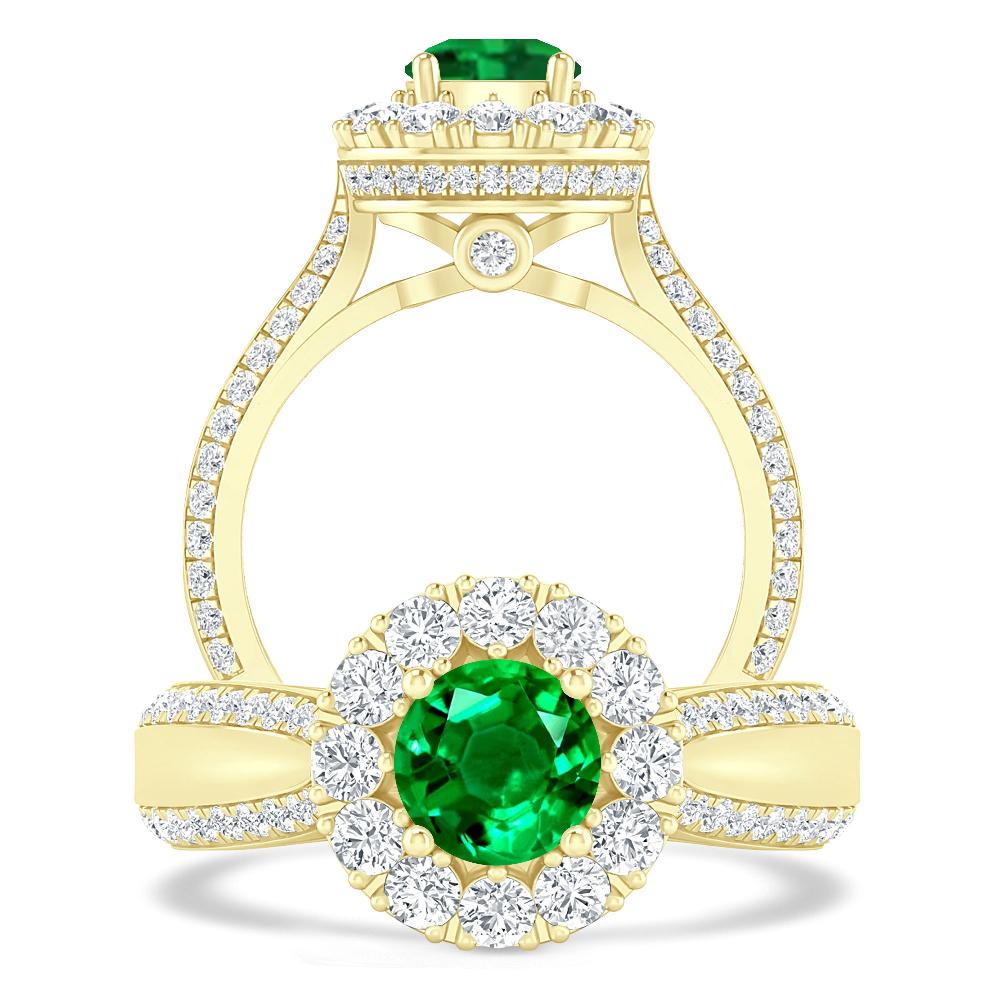 Yellow Gold - Emerald